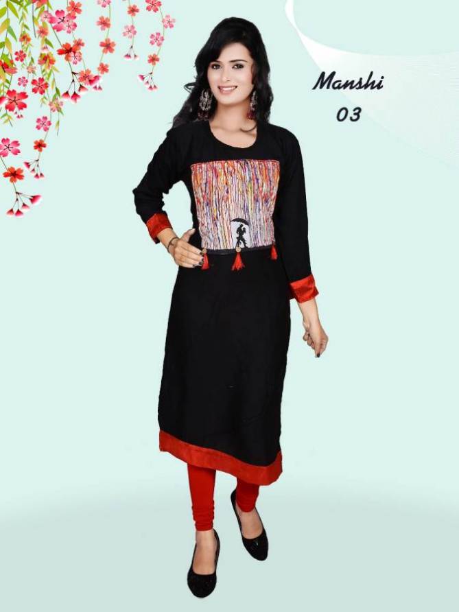 M-Manshi Vol-1 Daily Casual Wear Rayon Kurtis Collection